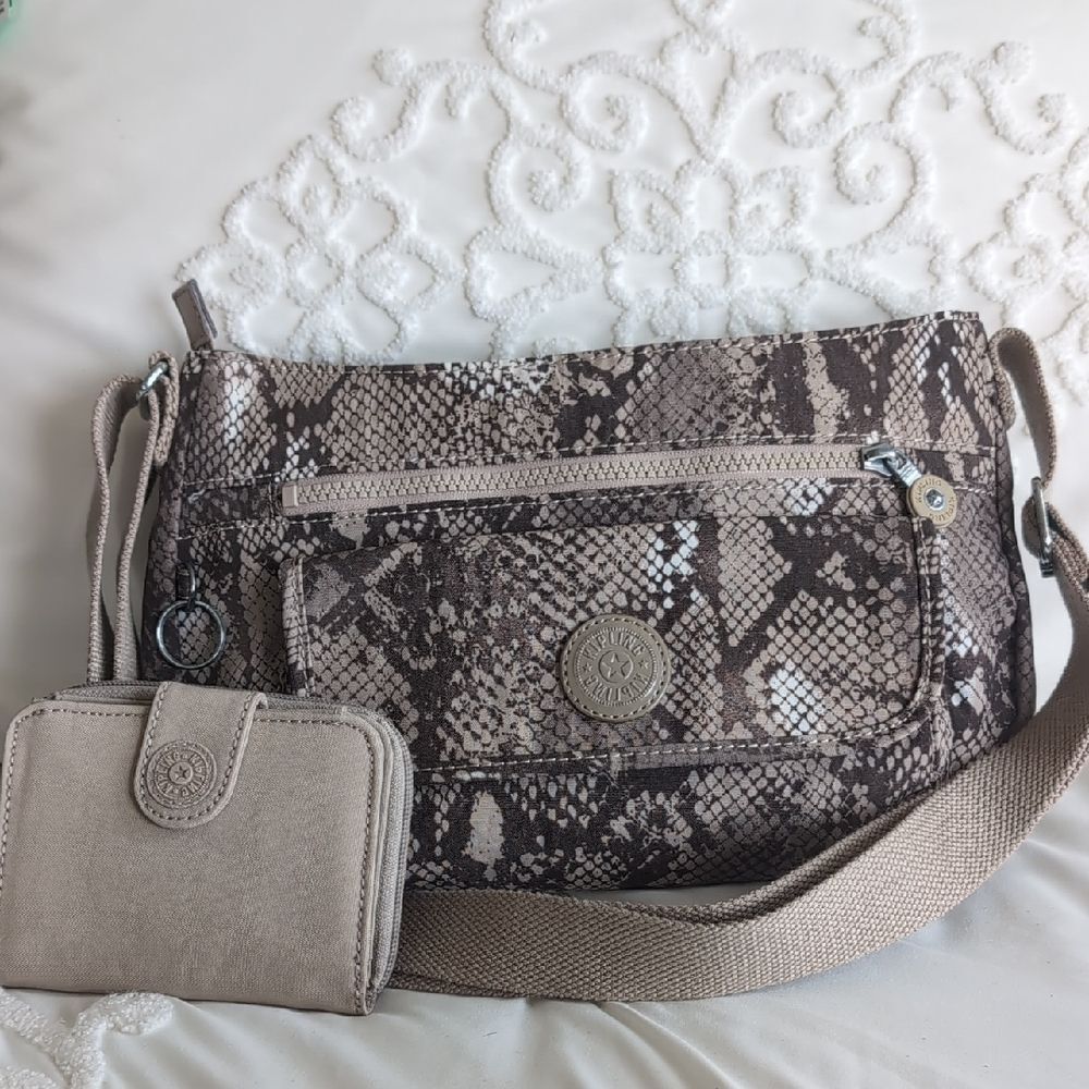 KIPLING Syro & Money Love Lightweight TRAVEL COMBO Crossbody Bag AND Wallet NWOT